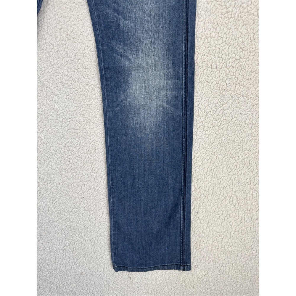 V Cristina Jeans Women Size 2 Blue Embellished Bling Cross Studded Straight Leg - Picture 4 of 12